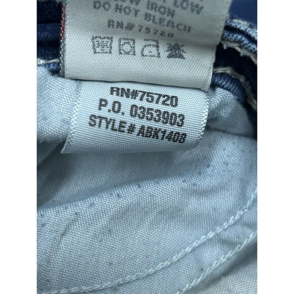 Buckle Blue Boot Cut Jeans with Vintage Fading - Picture 5 of 5